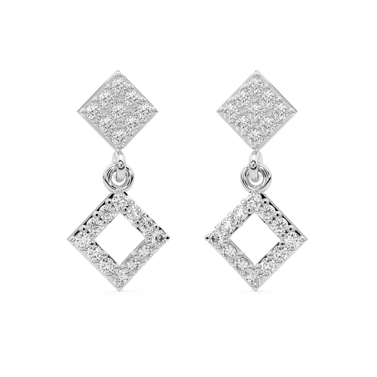 Josey Round Diamond Earrings