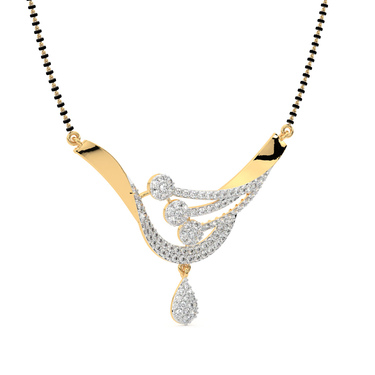 Diamond Mangalsutra Design For Her