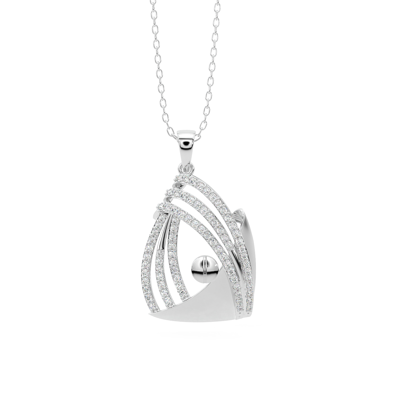 Falon Round Diamond Office Wear Pendant