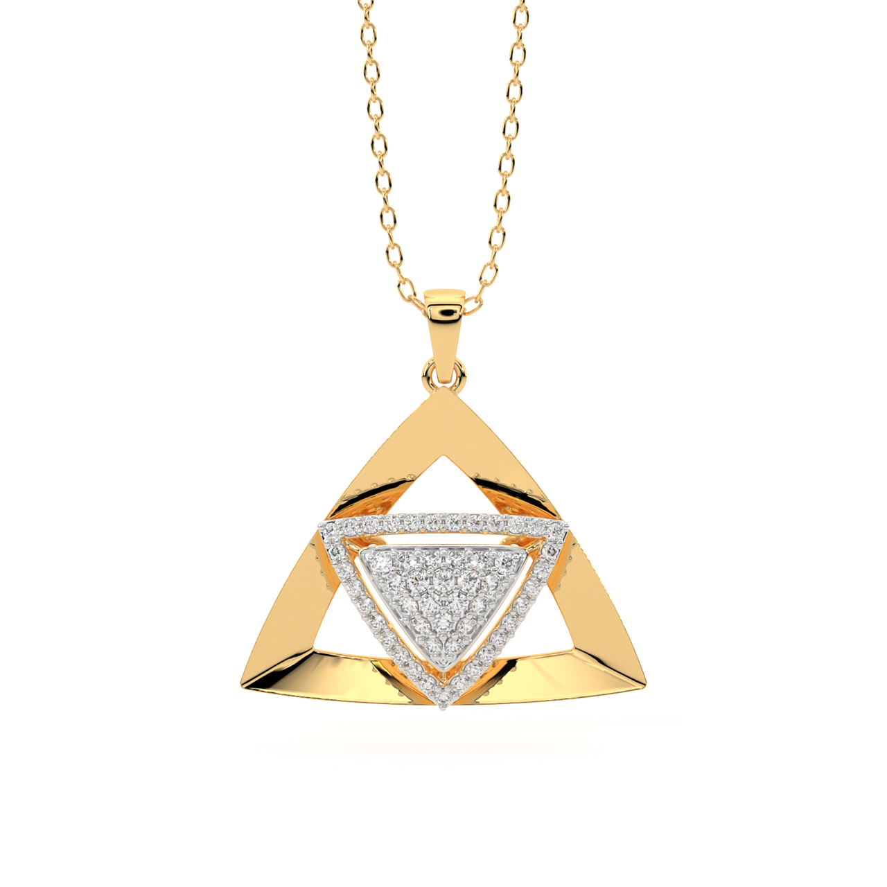 Kelcy Round Diamond Office Wear Pendant