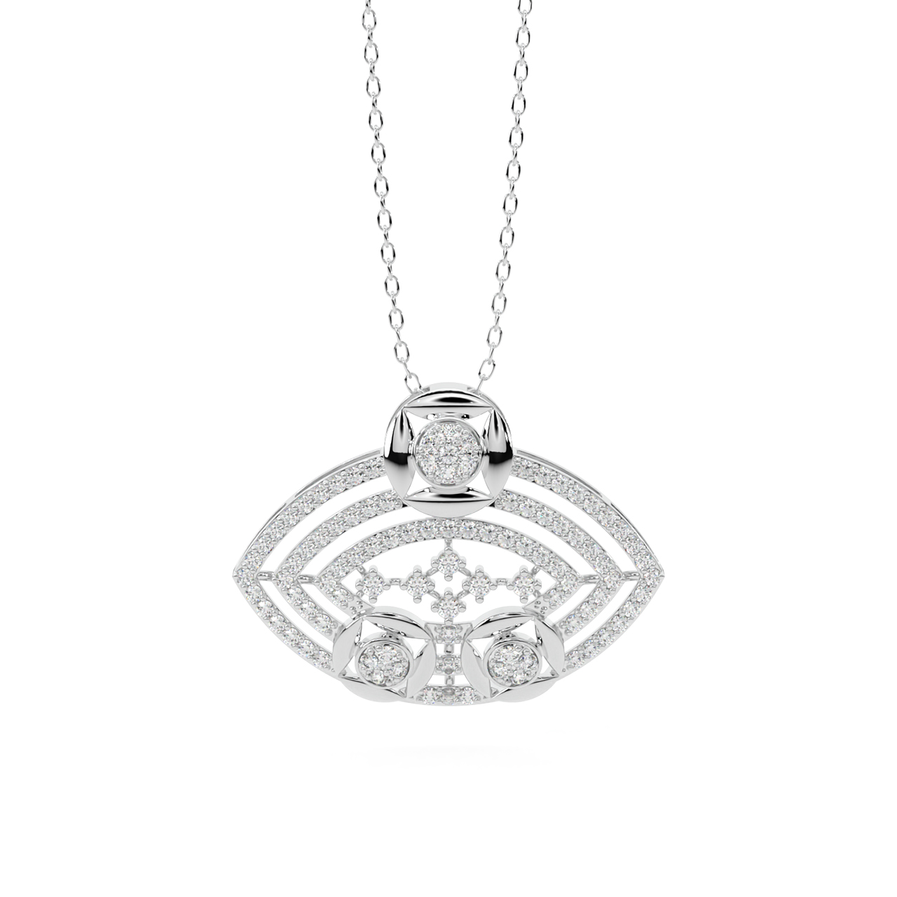 Kevan Round Diamond Office Wear Pendant