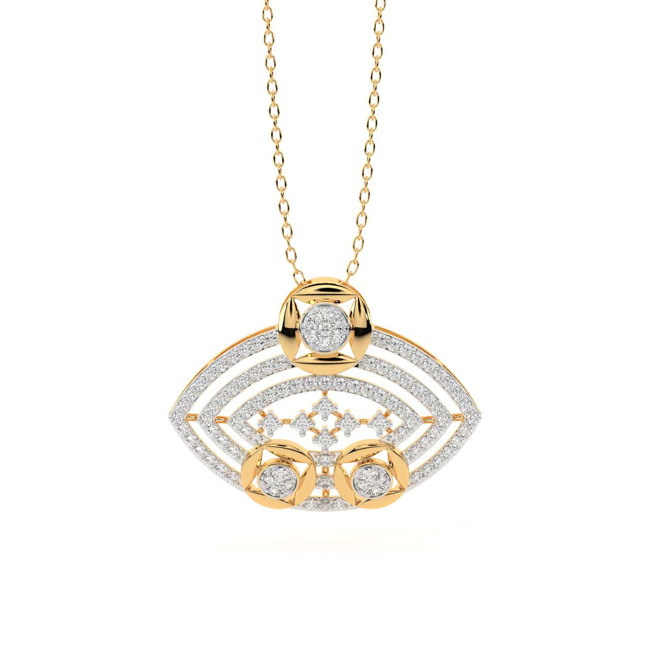 Kevan Round Diamond Office Wear Pendant