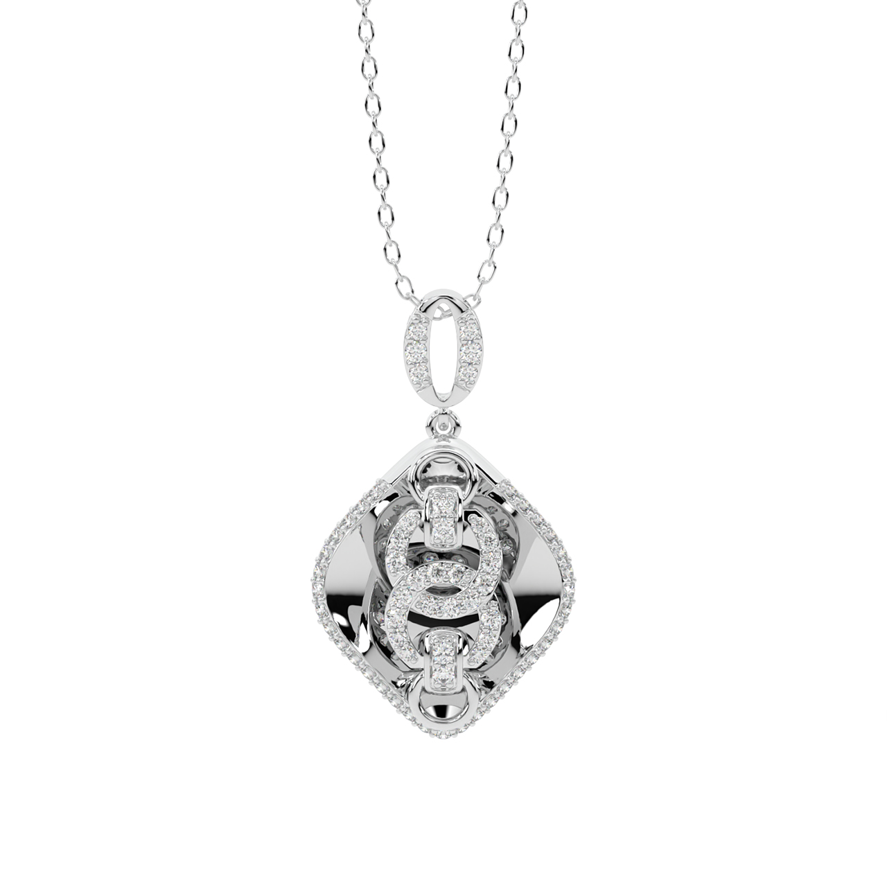 Piran Round Diamond Office Wear Pendant