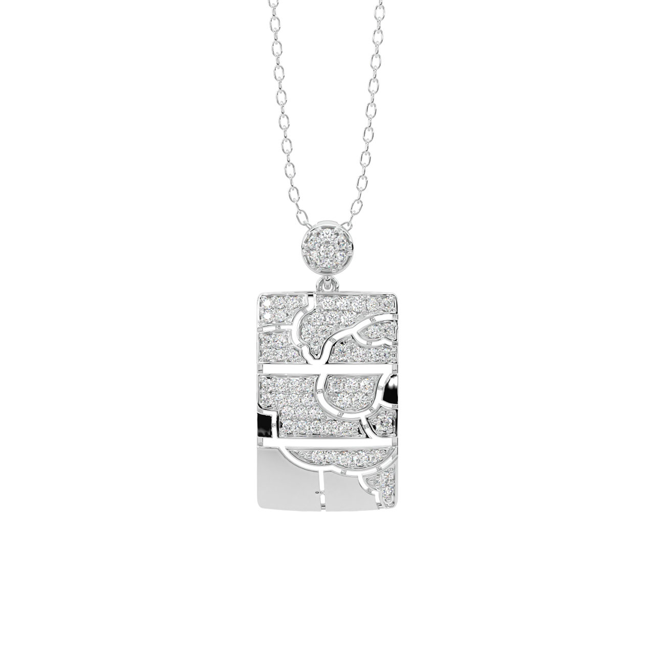 Renny Round Diamond Office Wear Pendant