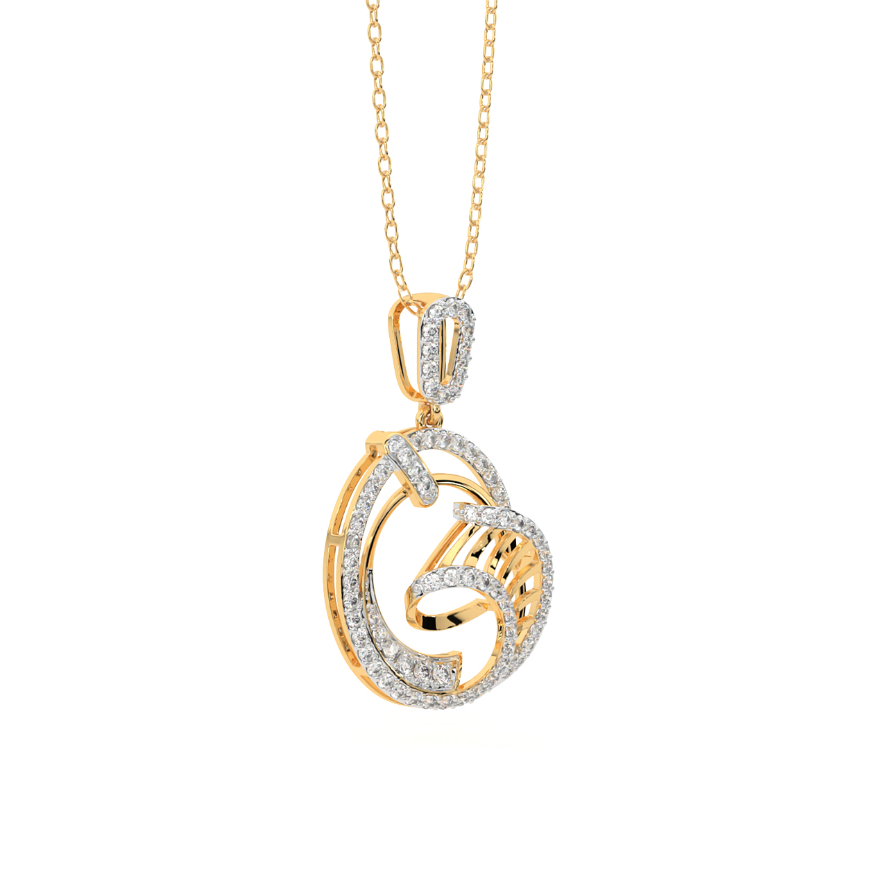 Thurle Round Diamond Office Wear Pendant