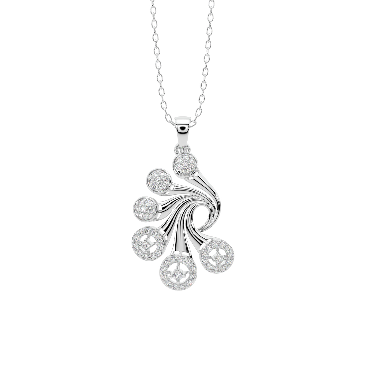 Dallin Round Diamond Office Wear Pendant