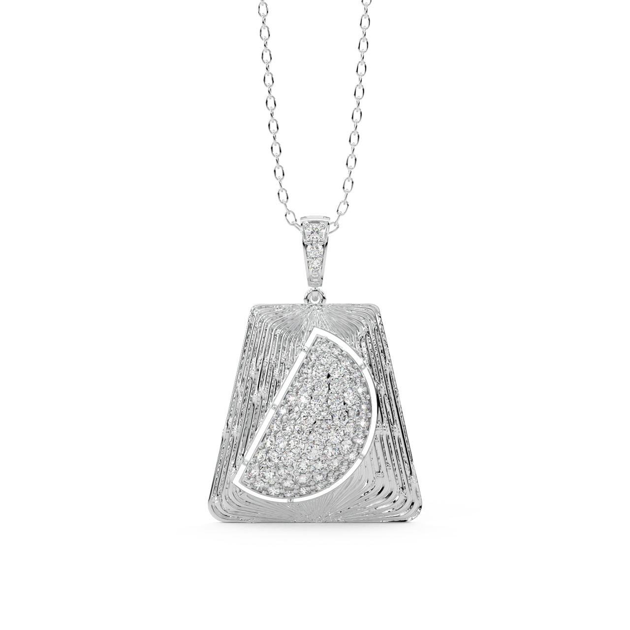 Lee Round Diamond Office Wear Pendant