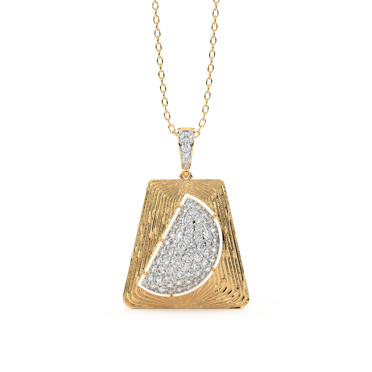 Lee Round Diamond Office Wear Pendant