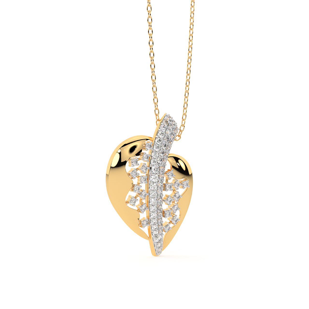 Mane Round Diamond Office Wear Pendant