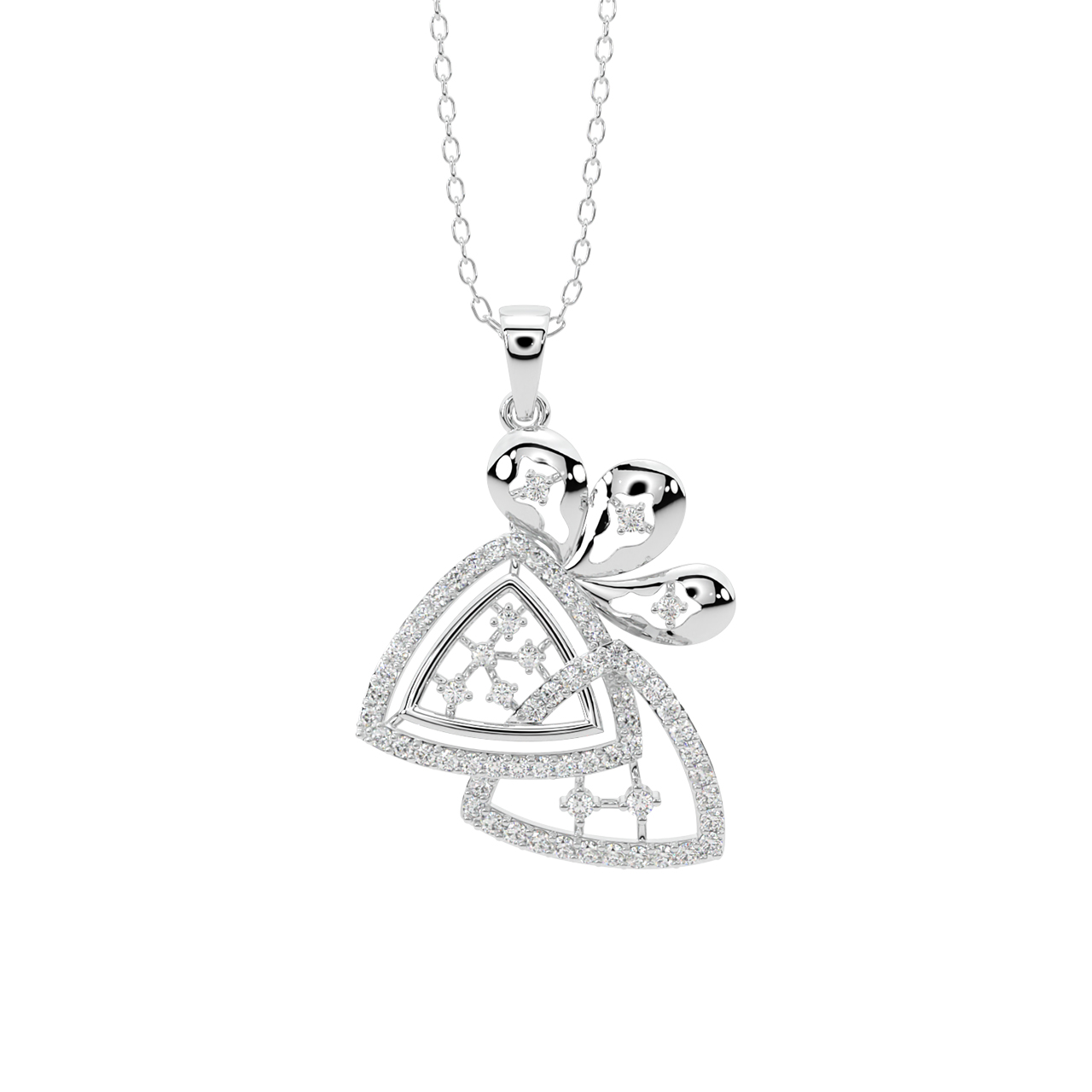 Payton Round Diamond Office Wear Pendant