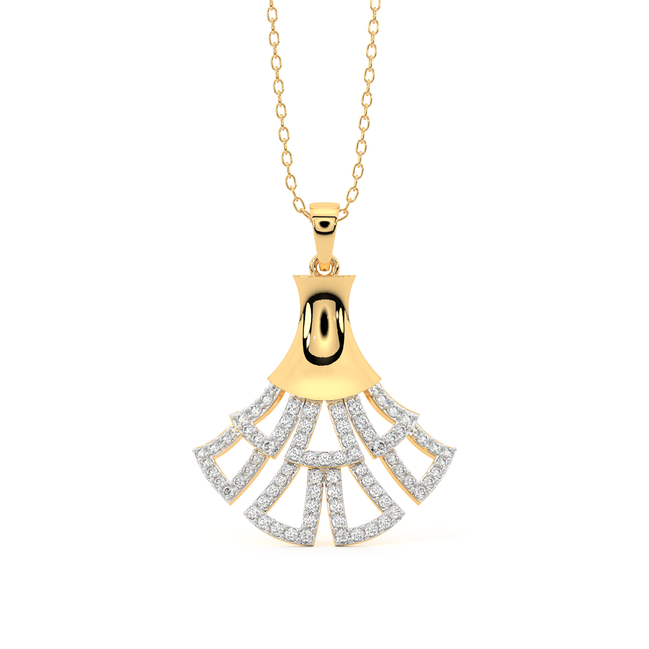 Rian Round Diamond Office Wear Pendant