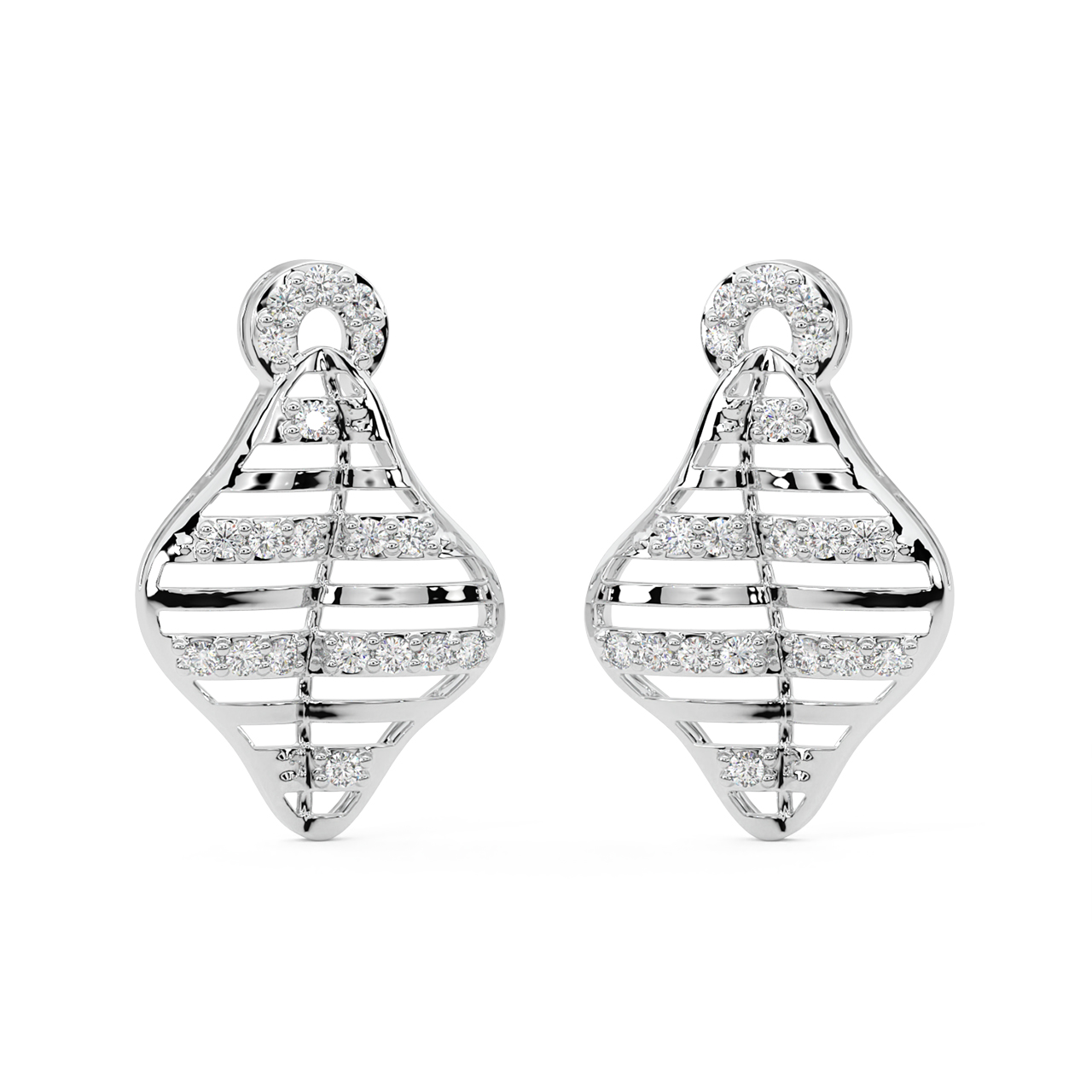 Adrian Round Diamond Stud Earrings