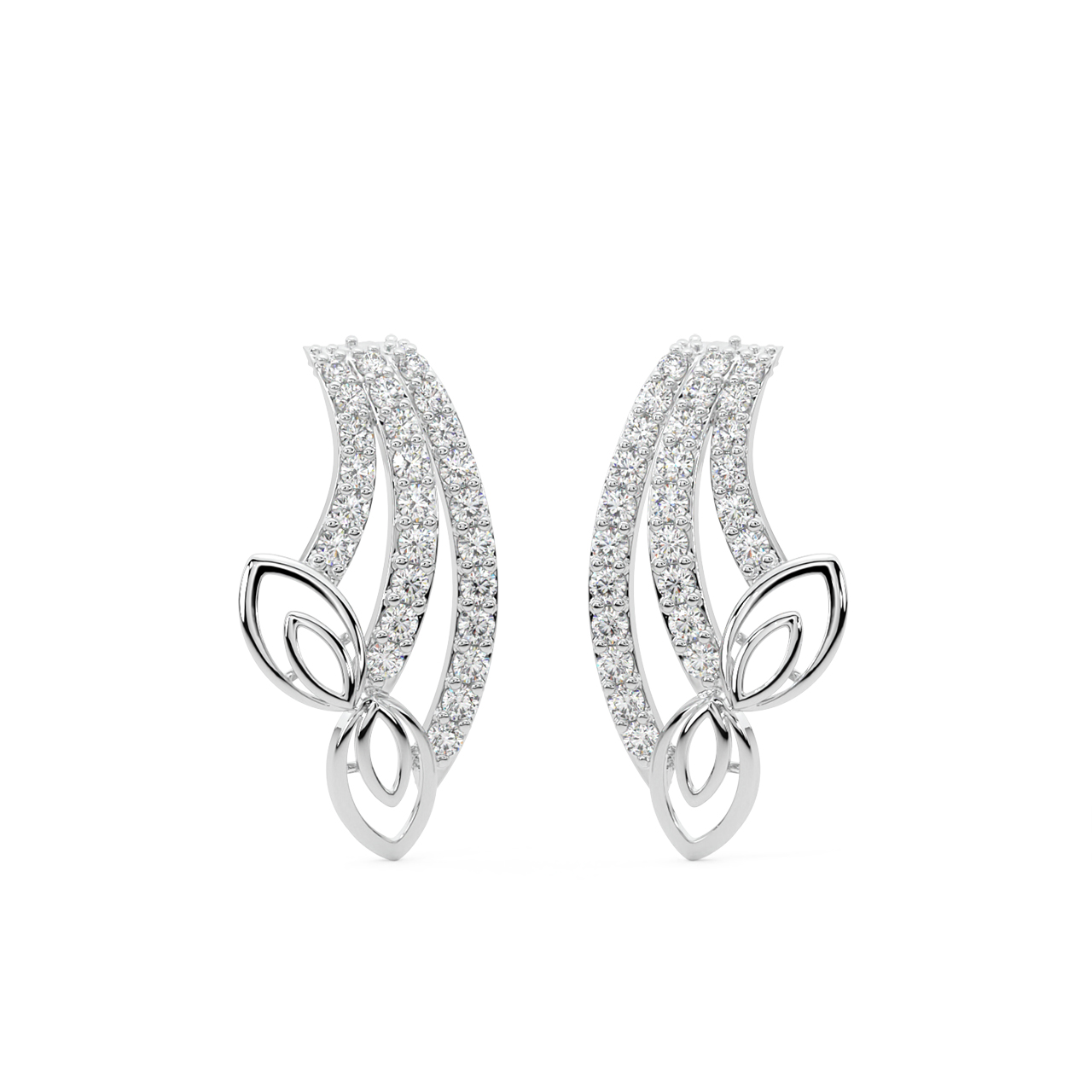 Andrya Round Diamond Stud Earrings