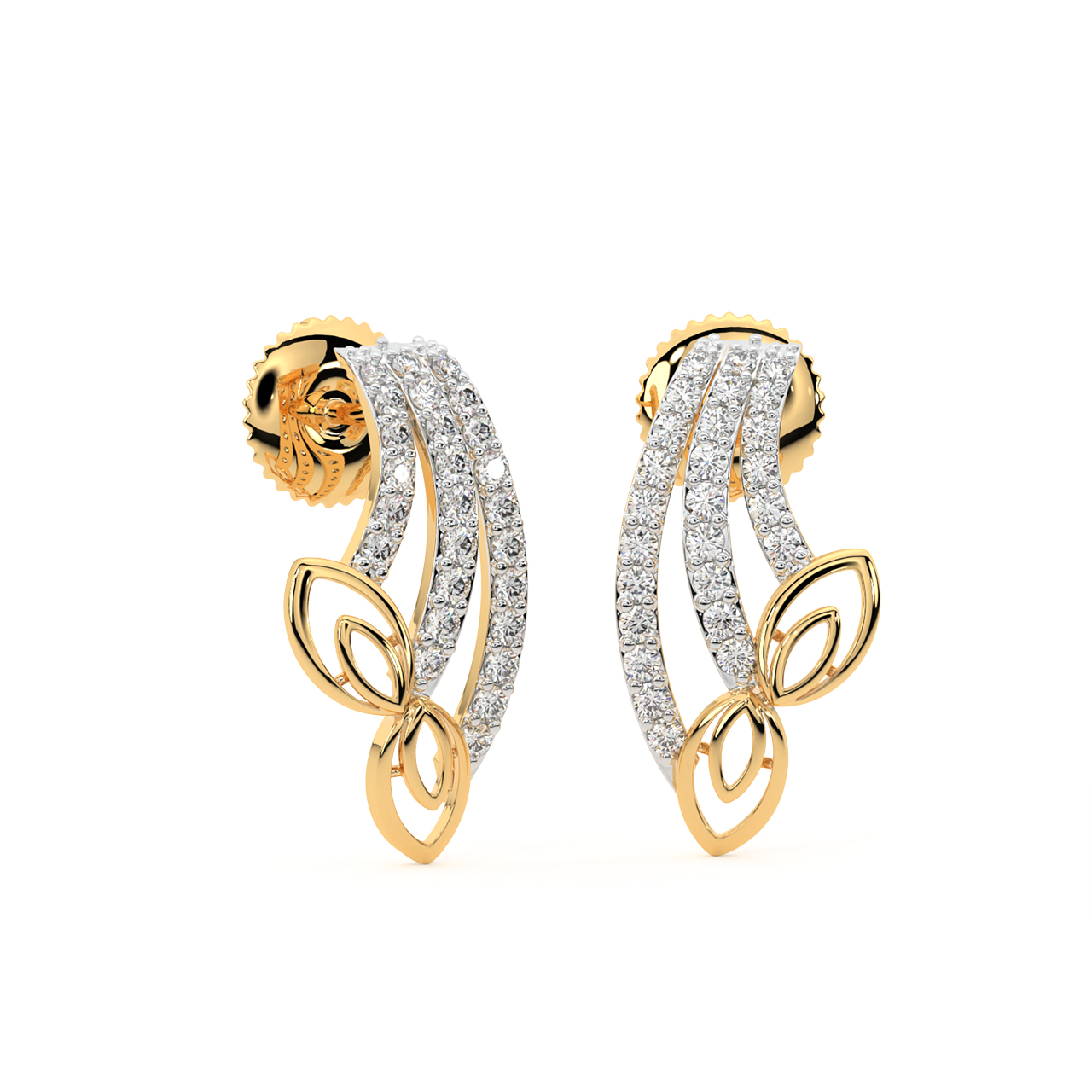 Andrya Round Diamond Stud Earrings