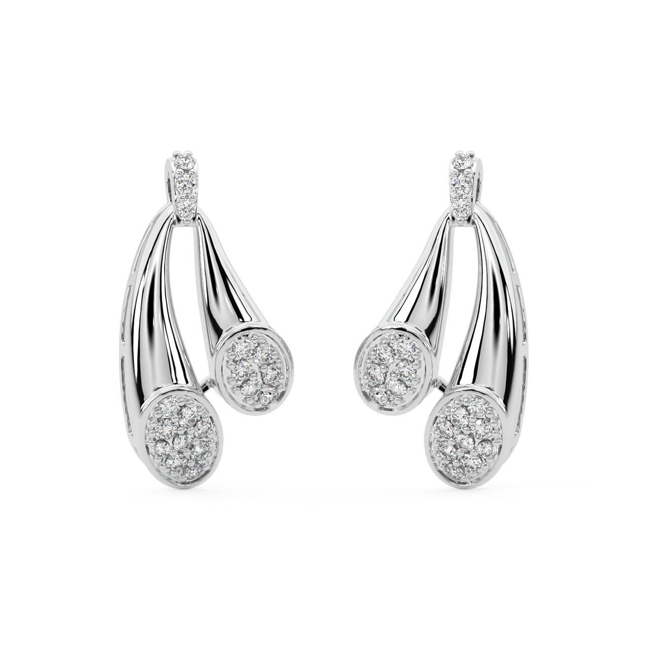 Adrian Round Diamond Stud Earrings