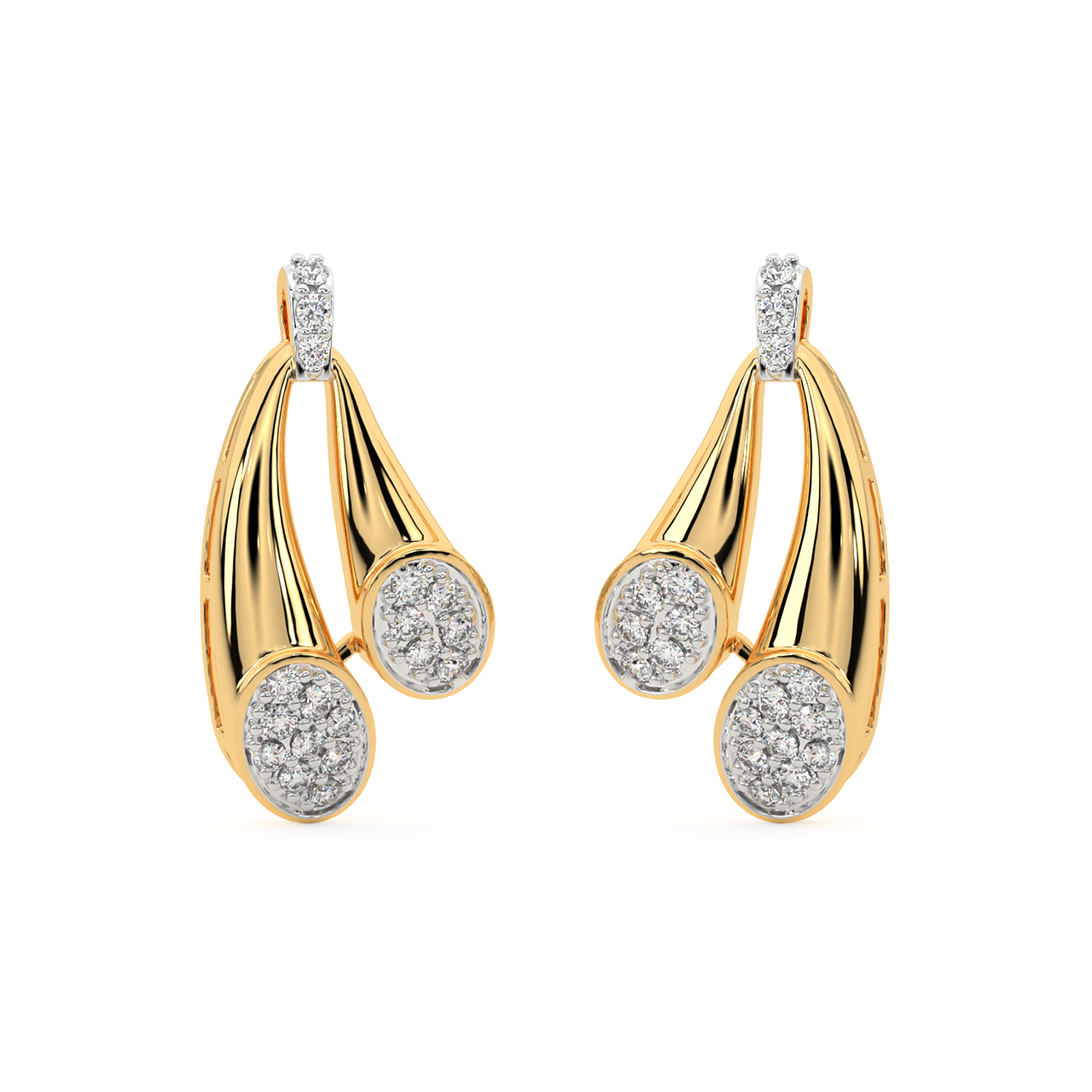 Adrian Round Diamond Stud Earrings