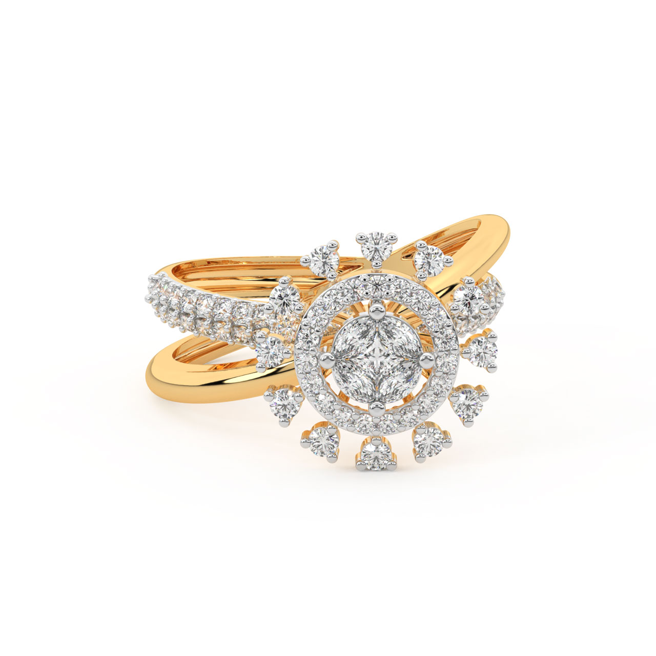 Zakira Round Diamond Engagement Ring