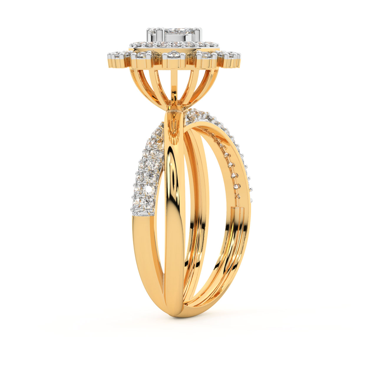 Zakira Round Diamond Engagement Ring