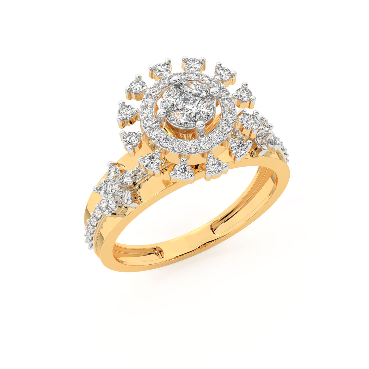 Mesmerising Flower Diamond Ring