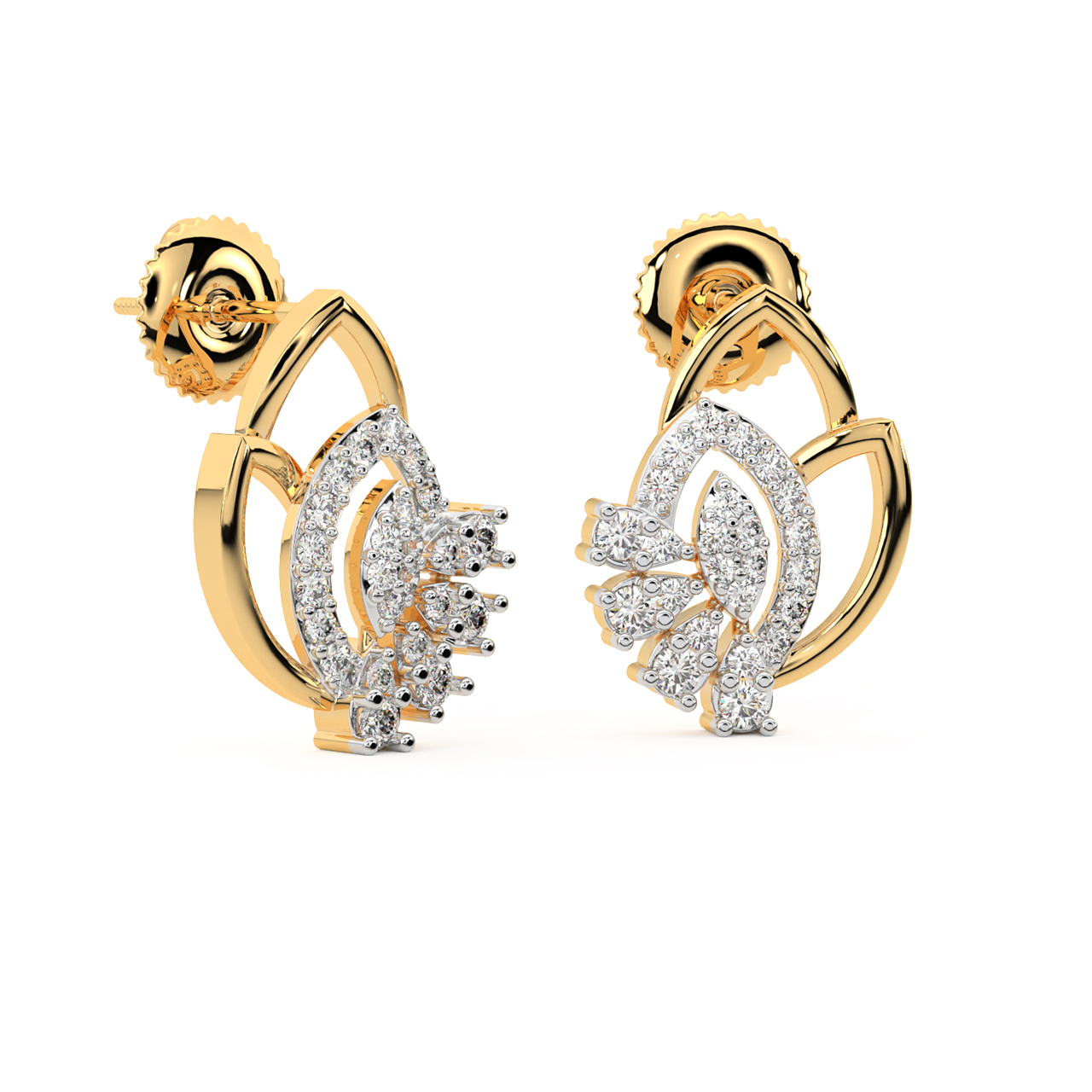 Alana Round Diamond Stud Earrings