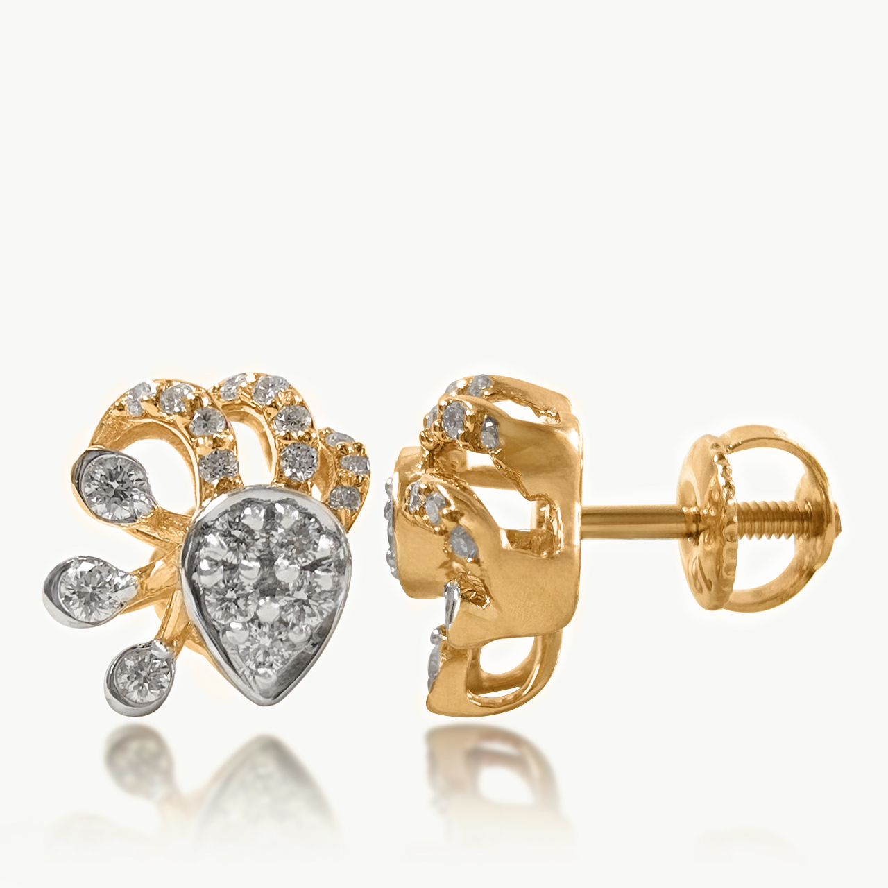 Mystic Flora Diamond Studs