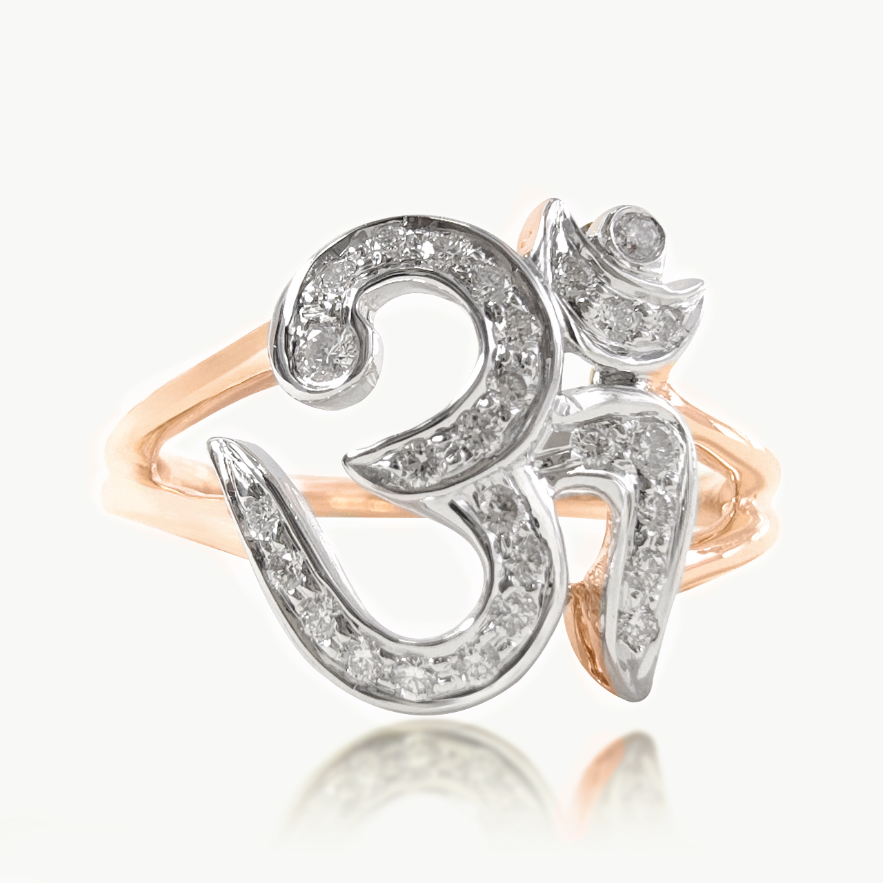 Namah Om Diamond Ring