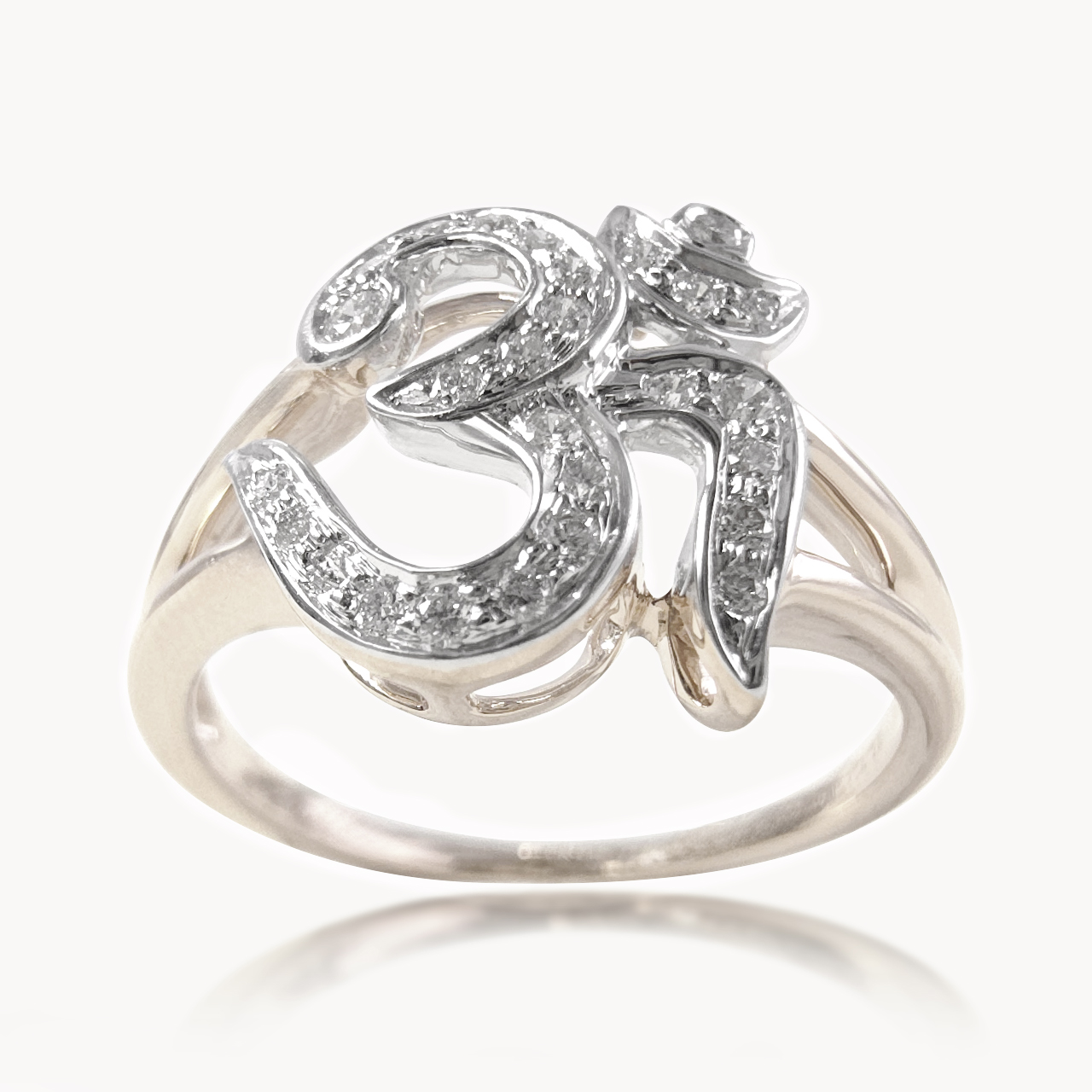 Namah Om Diamond Ring