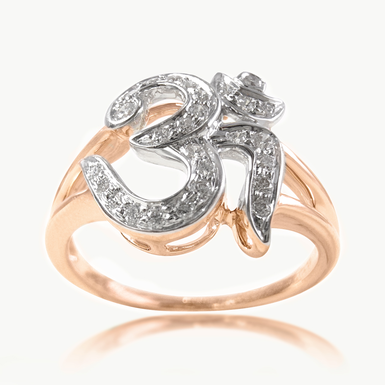 Namah Om Diamond Ring