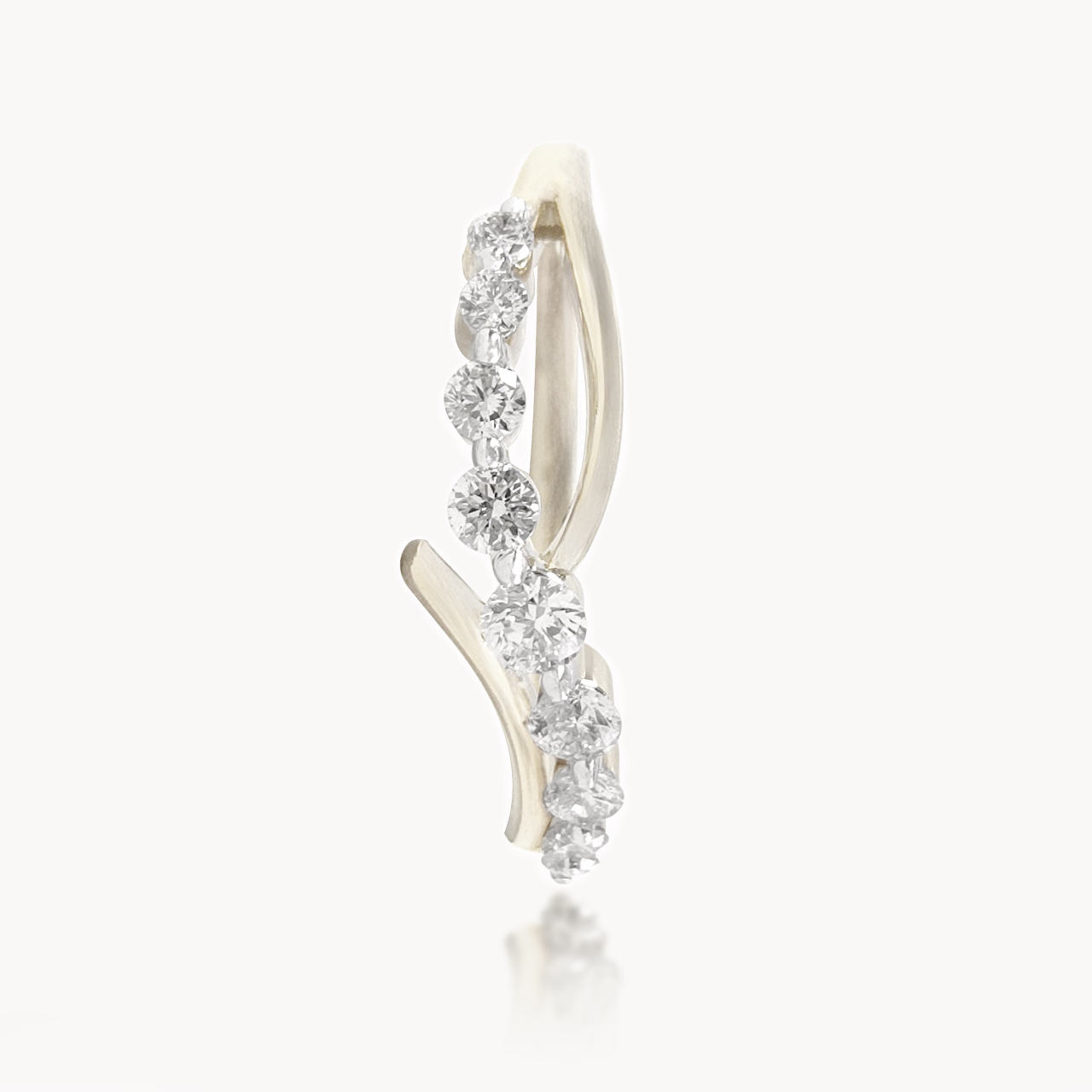 Eterna Wave Diamond Engagement Ring