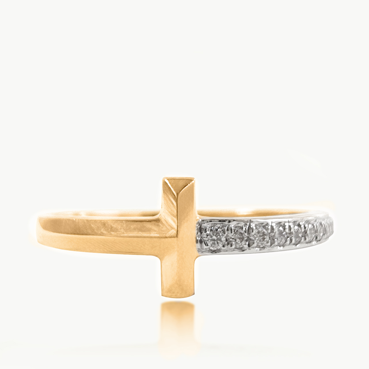 T-bond Diamond Ring
