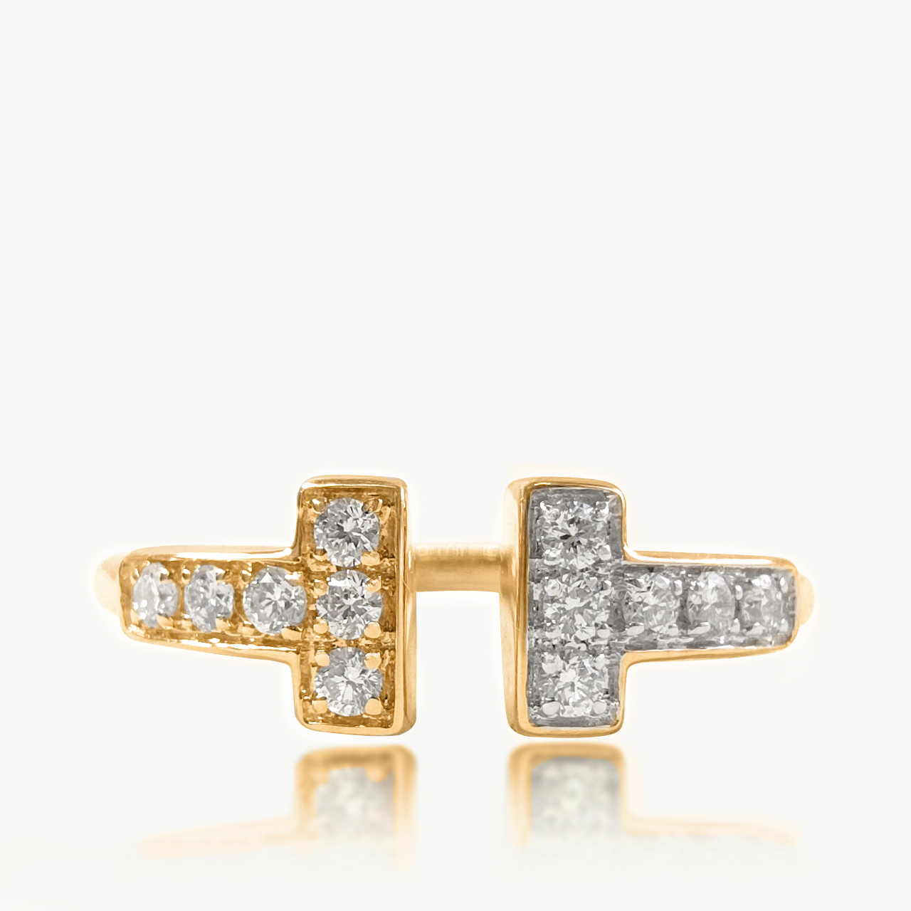 Parallel Gate Diamond Ring