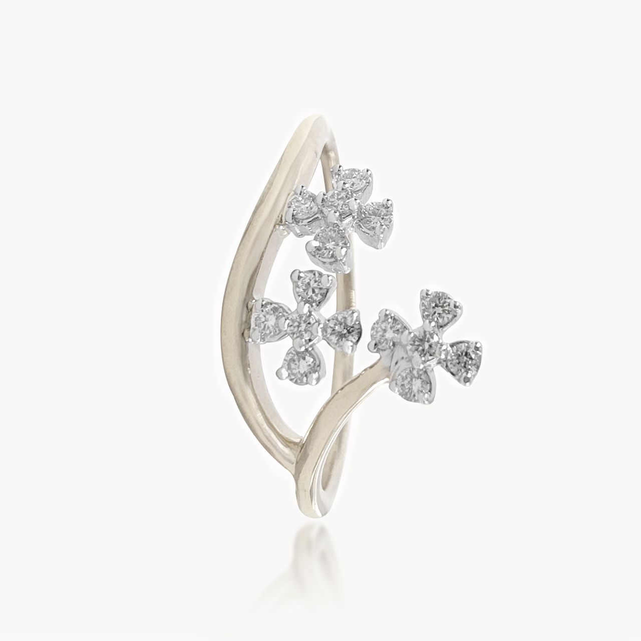Floral Cascade Diamond Ring