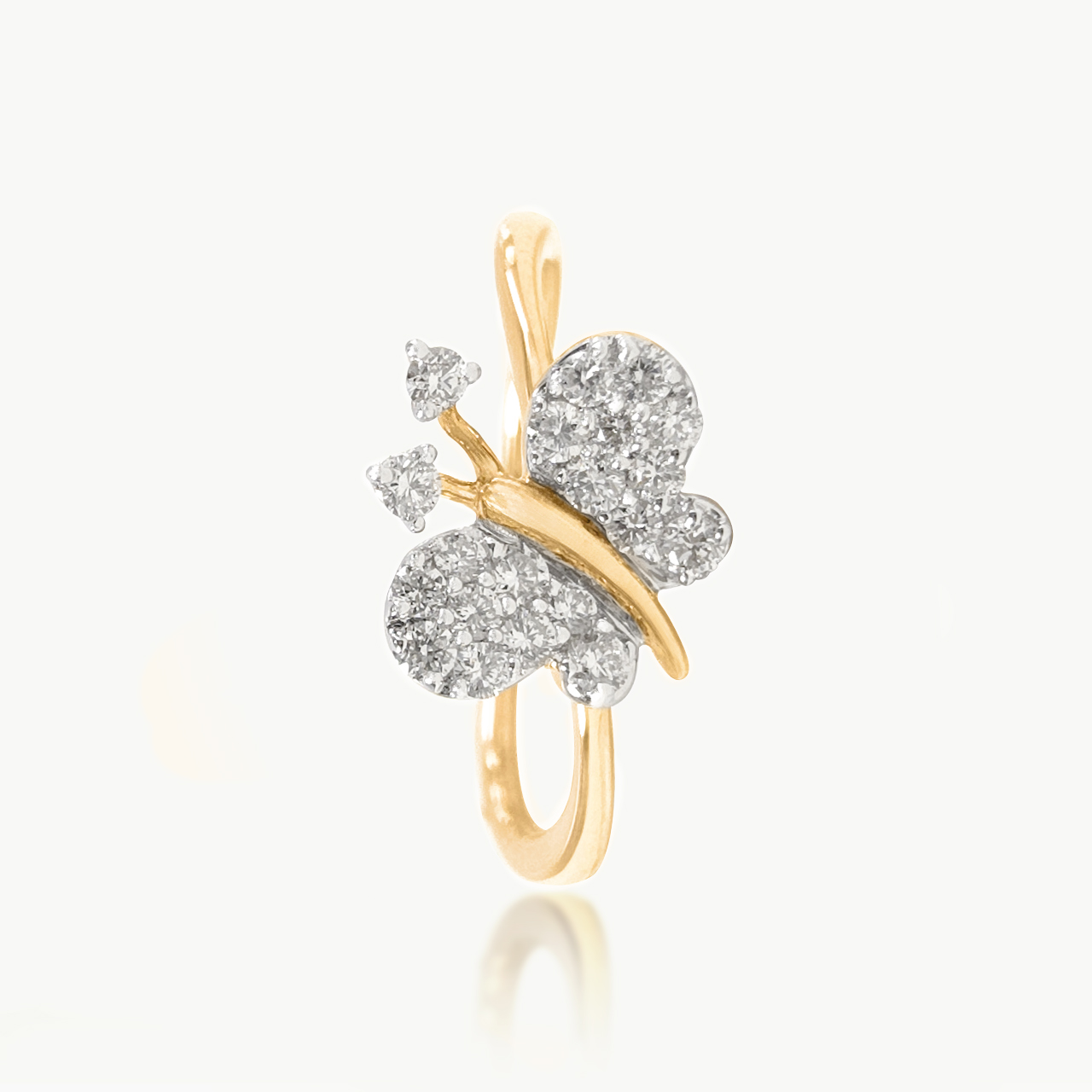 Crystal Wings Diamond Ring