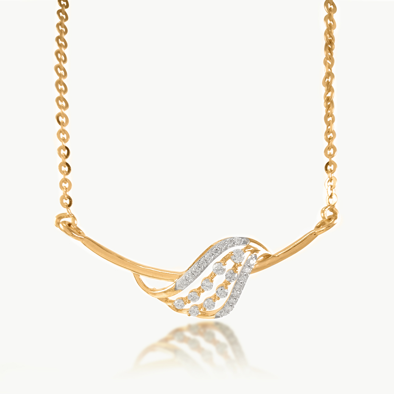 Celestial's curve Diamond Mini-Necklace