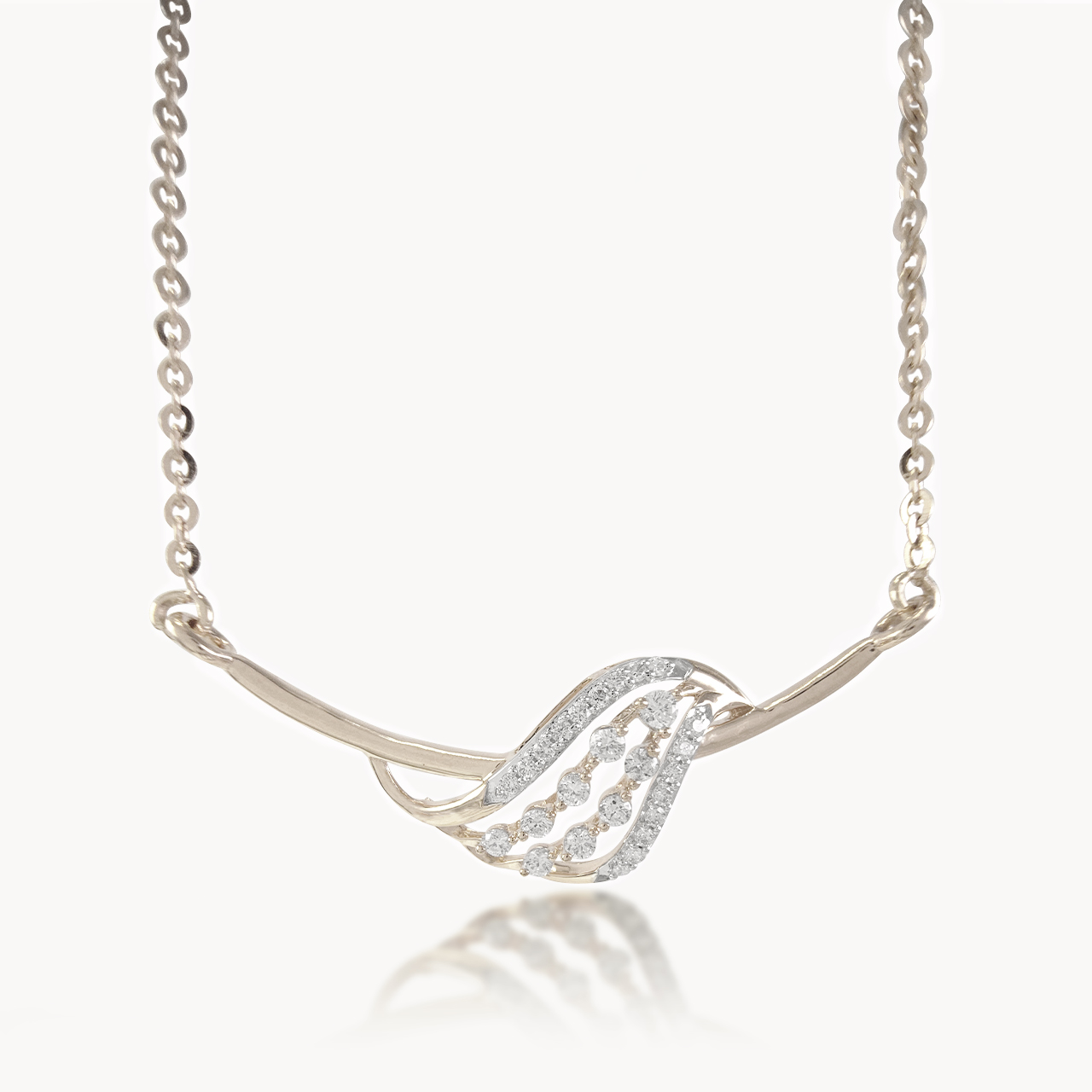 Celestial's curve Diamond Mini-Necklace