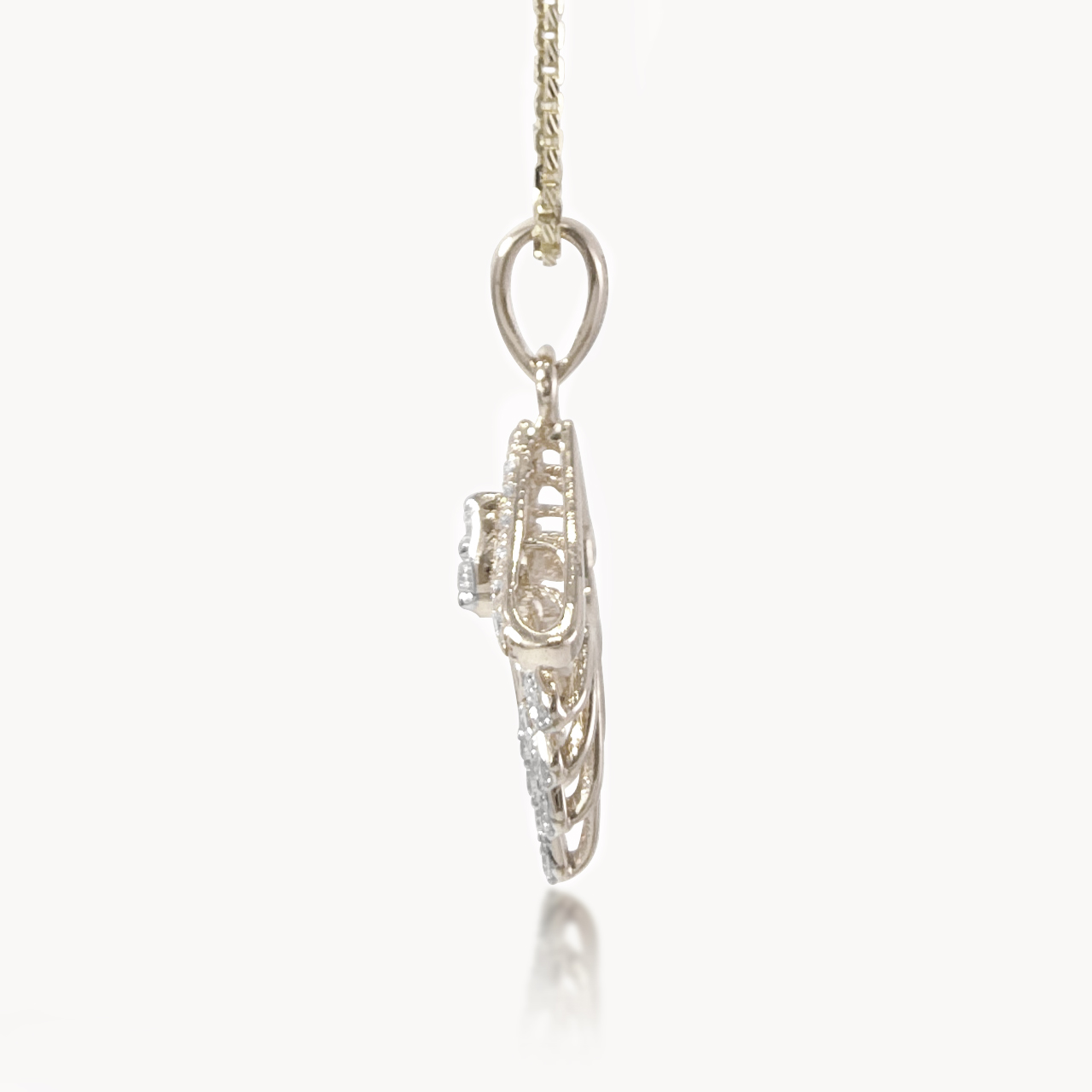 Aurora Flare Diamond Pendant