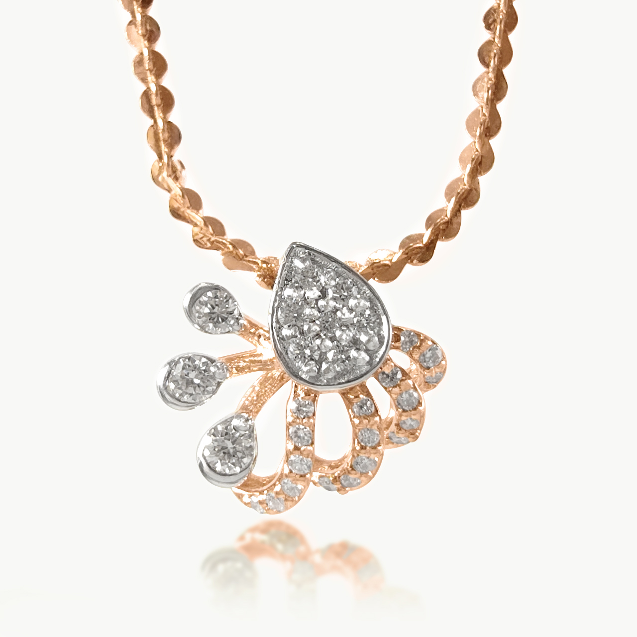 Mystic Flora Diamond Pendant