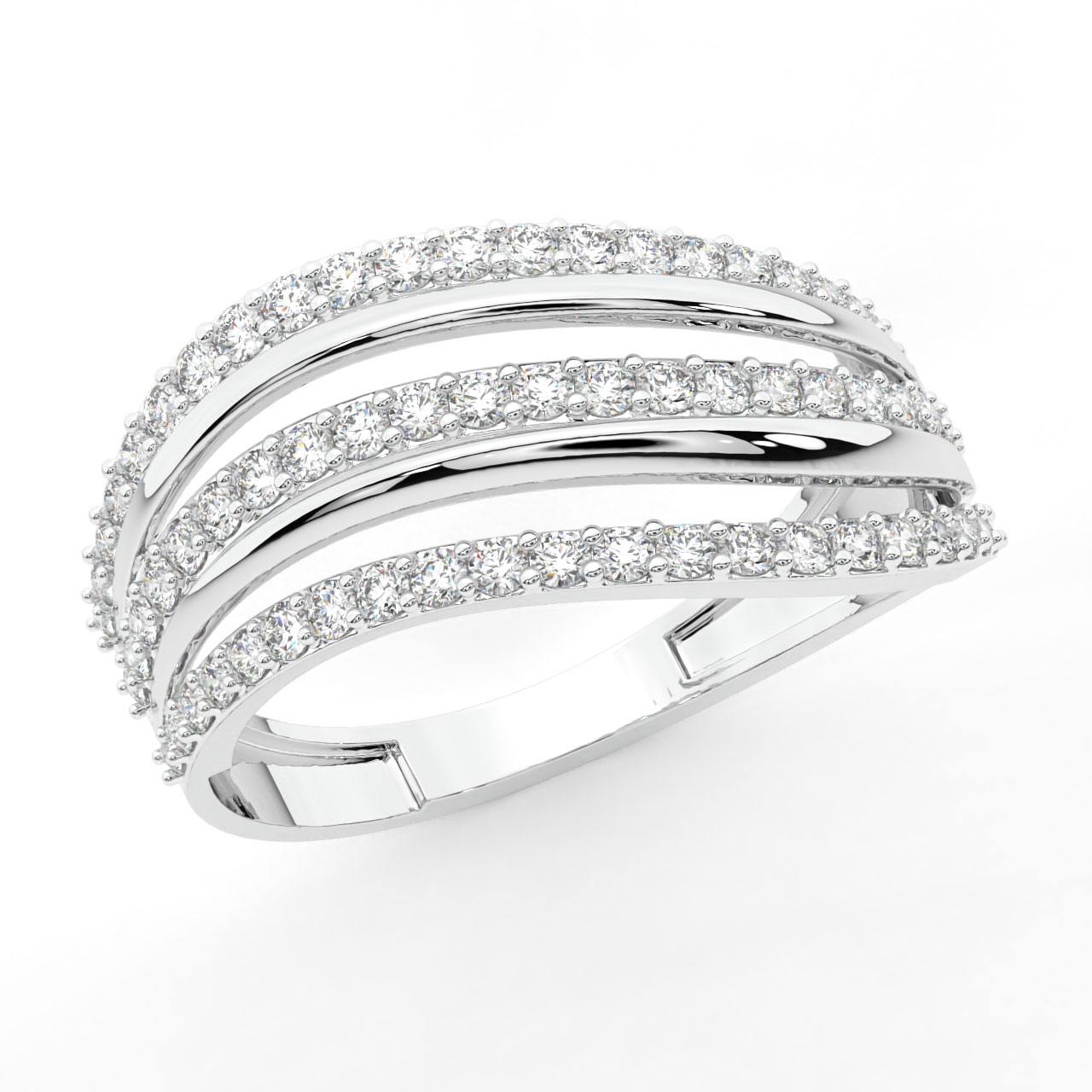 Dior Round Stackable Diamond Engagement Ring