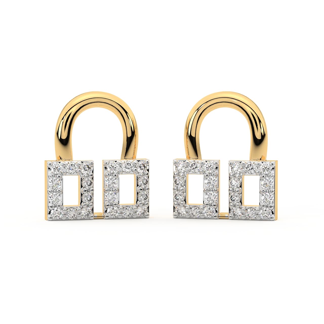 Aaran Round Diamond Stud Earrings