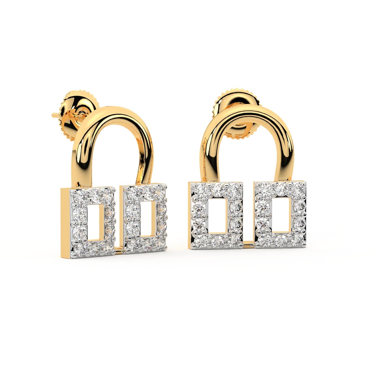 Aaran Round Diamond Stud Earrings