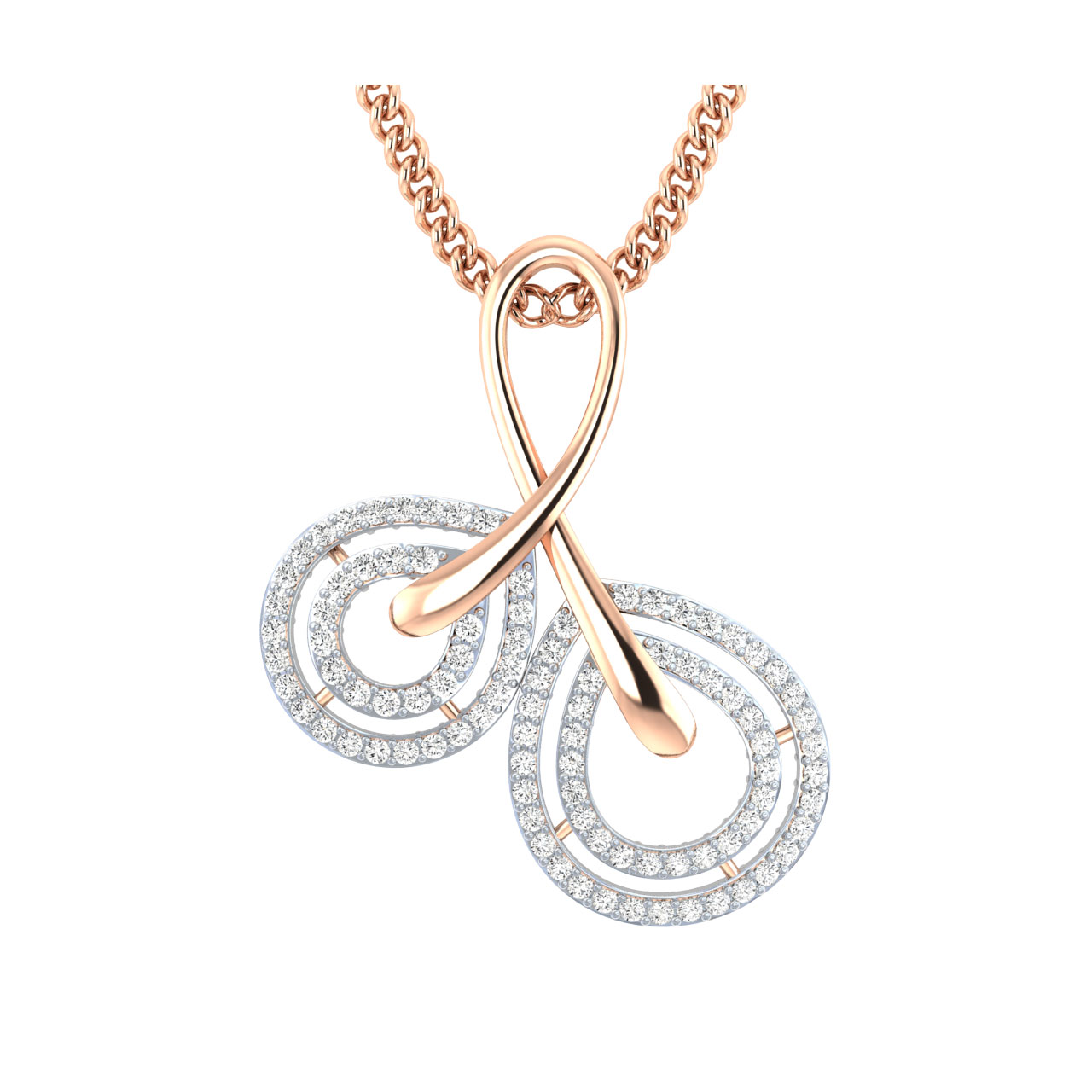 Lean Round Diamond Office Wear Pendant