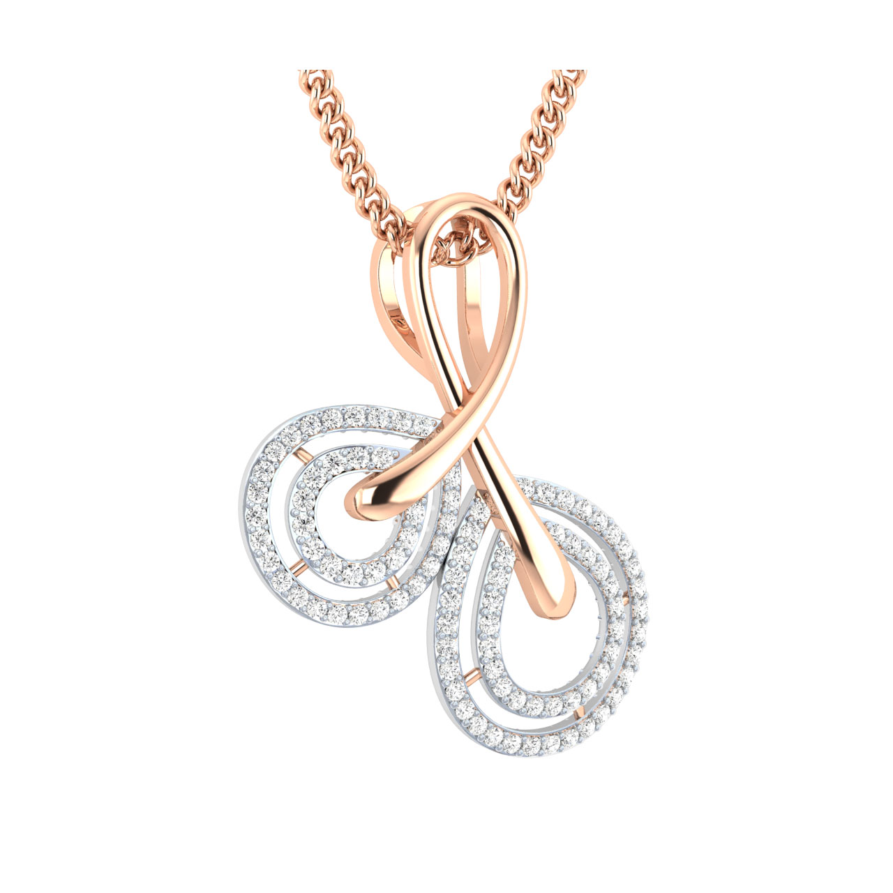 Lean Round Diamond Office Wear Pendant