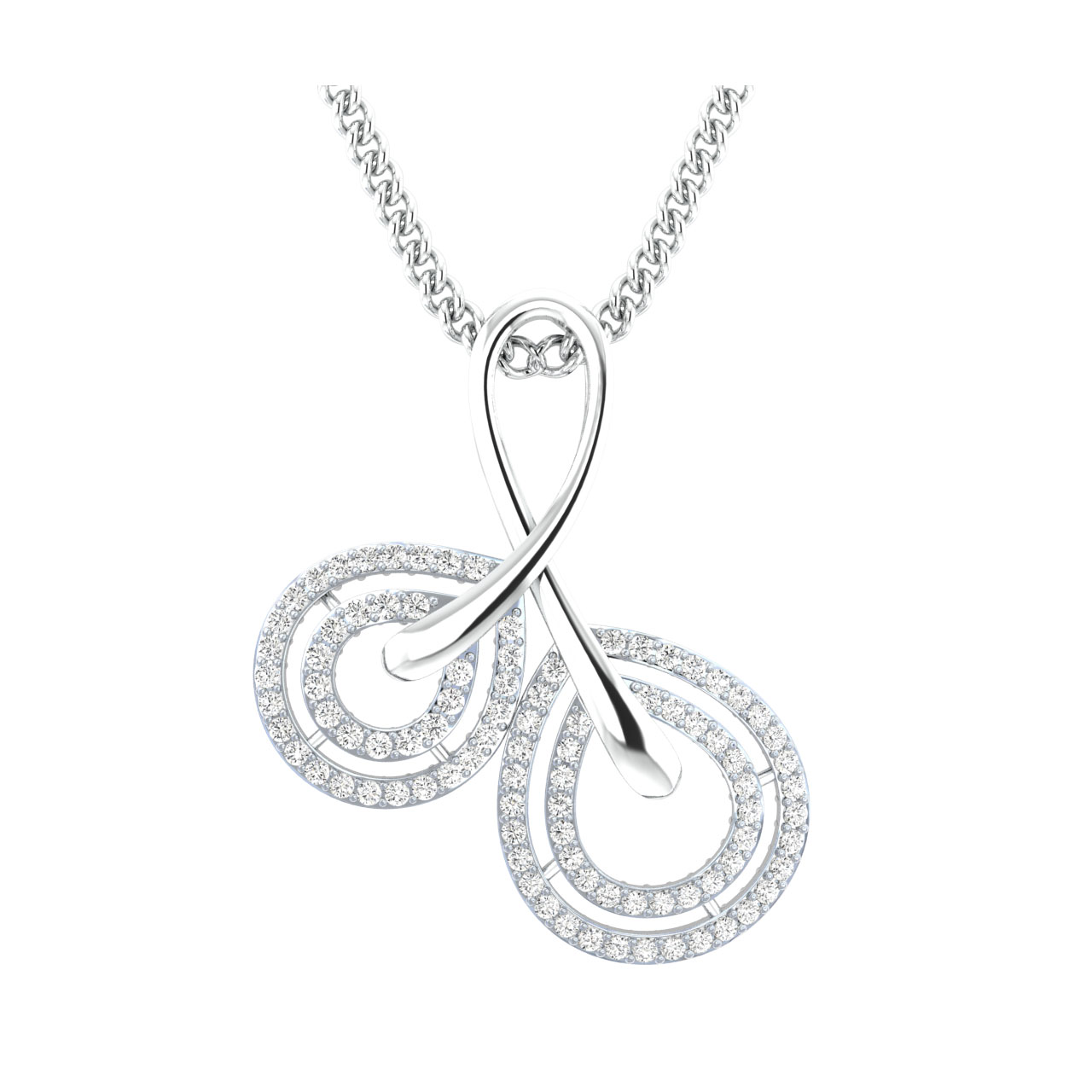 Lean Round Diamond Office Wear Pendant