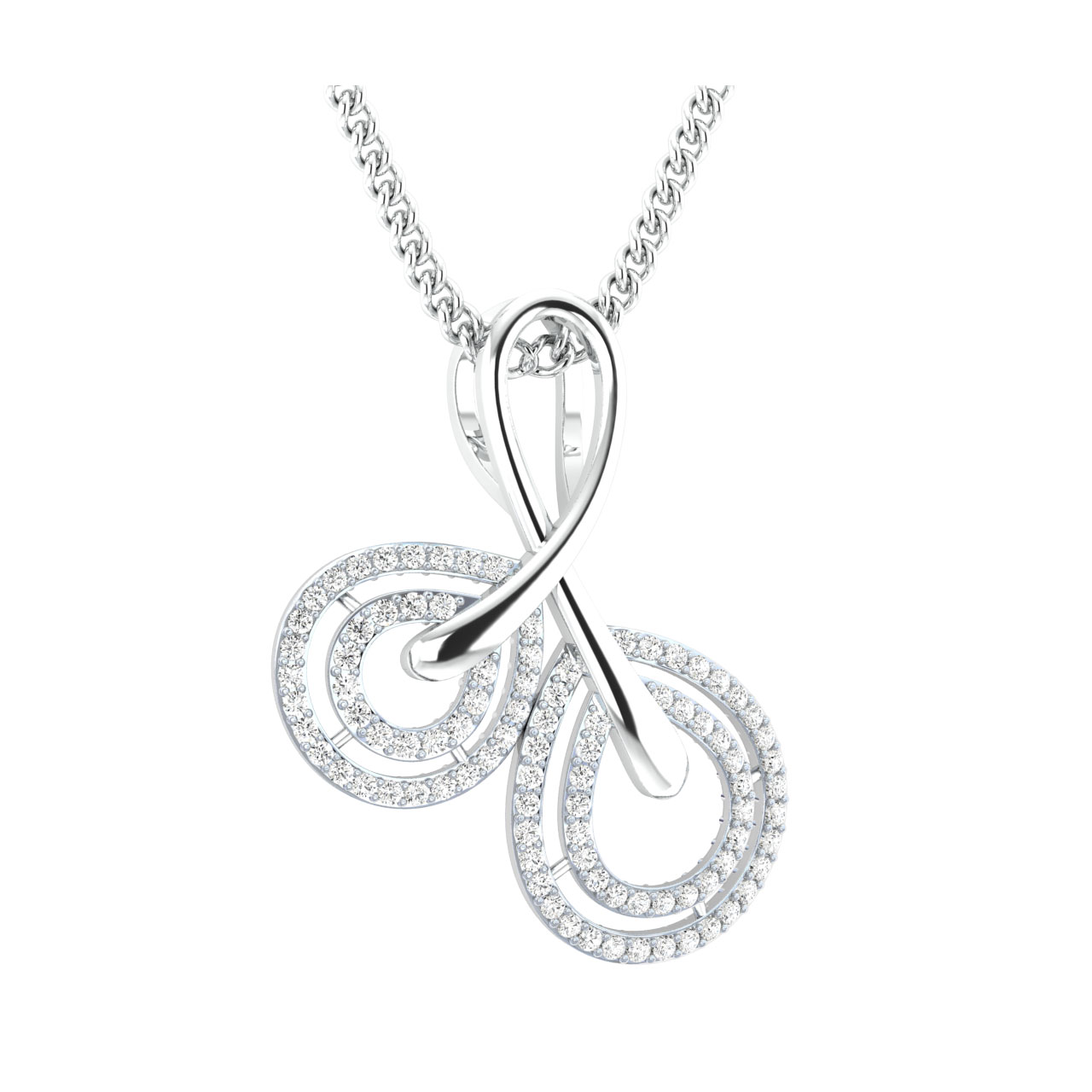 Lean Round Diamond Office Wear Pendant