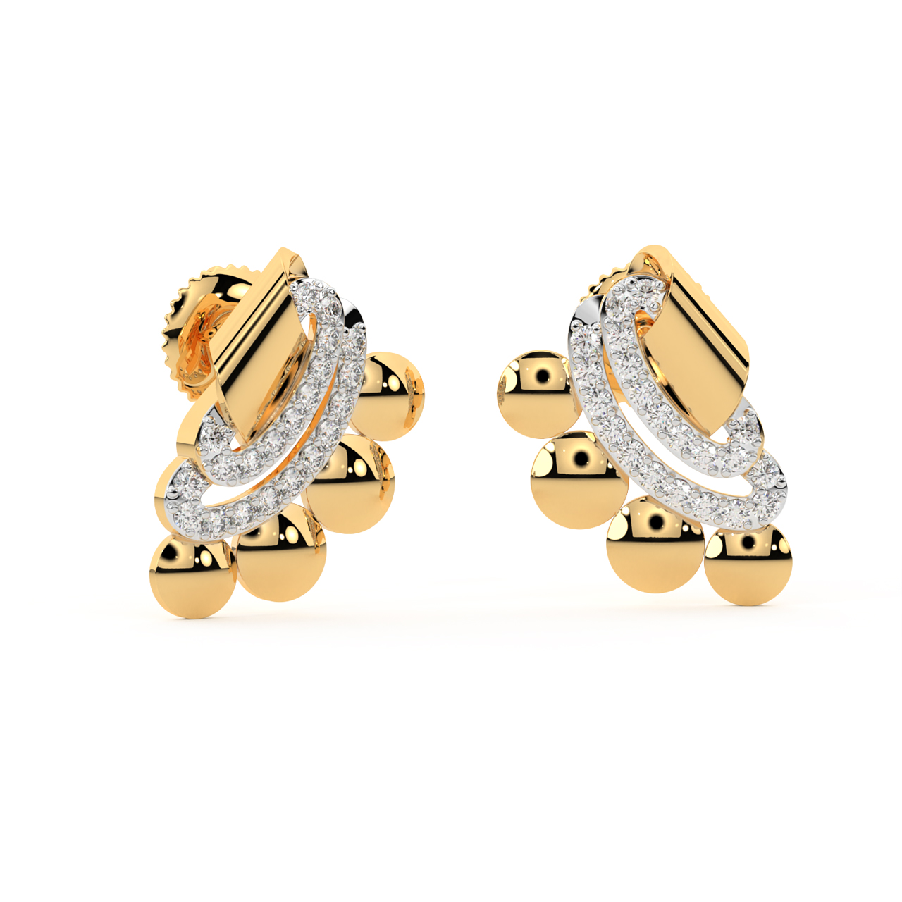 Ariella Long Western Earrings In Rose Gold Polish – AG'S