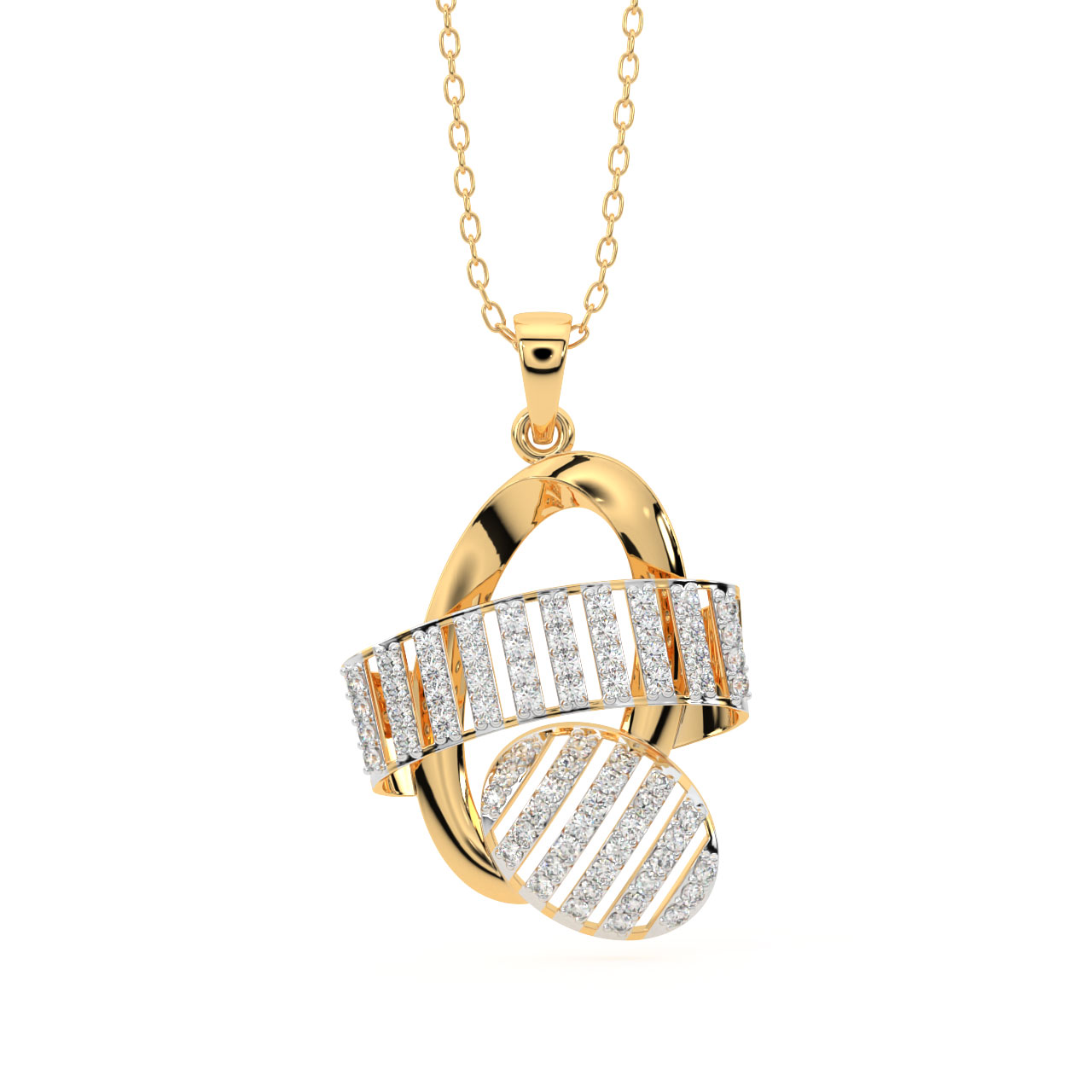 Ture Diamond Office Wear Pendant