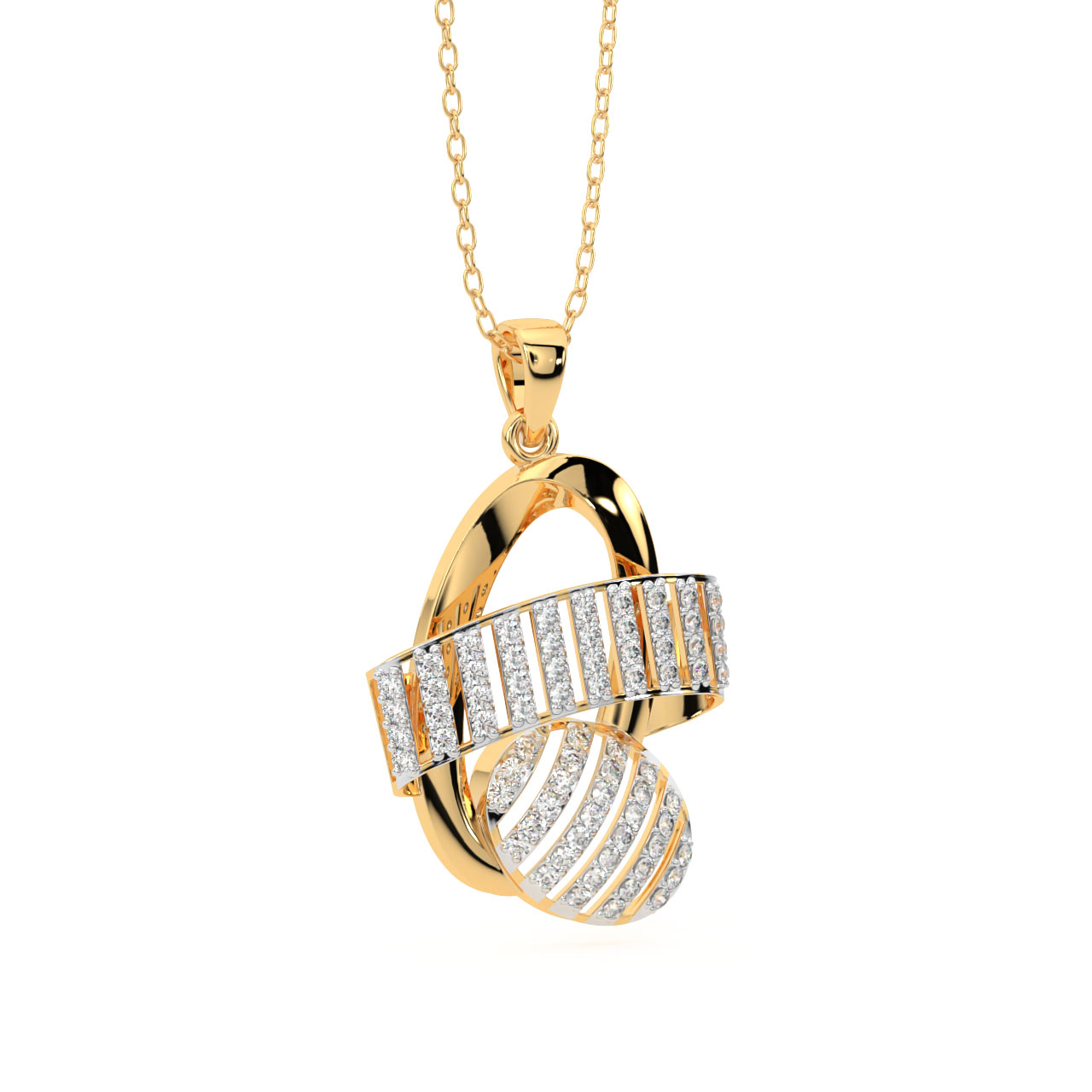 Ture Diamond Office Wear Pendant