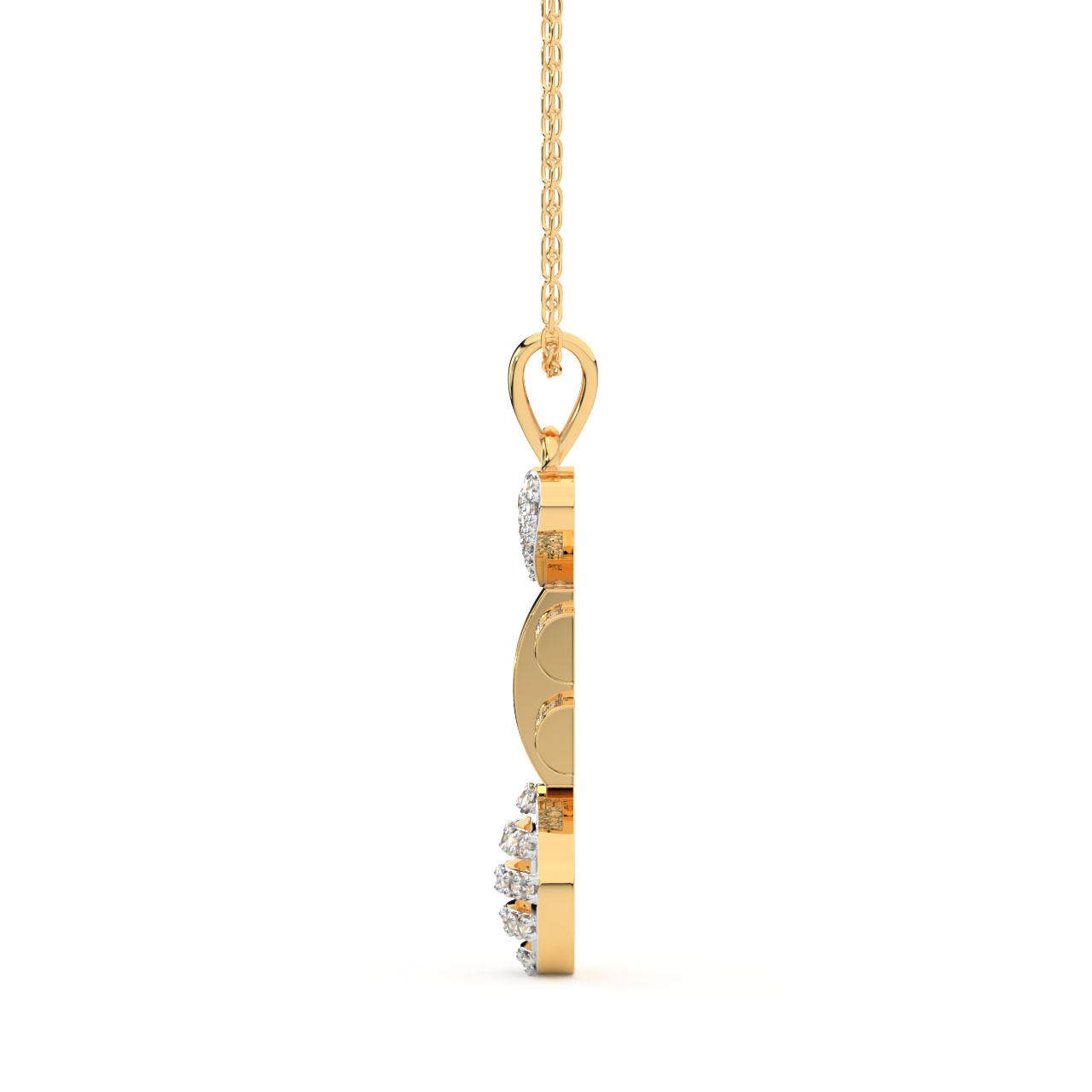 Tamar Round Diamond Office Wear Pendant