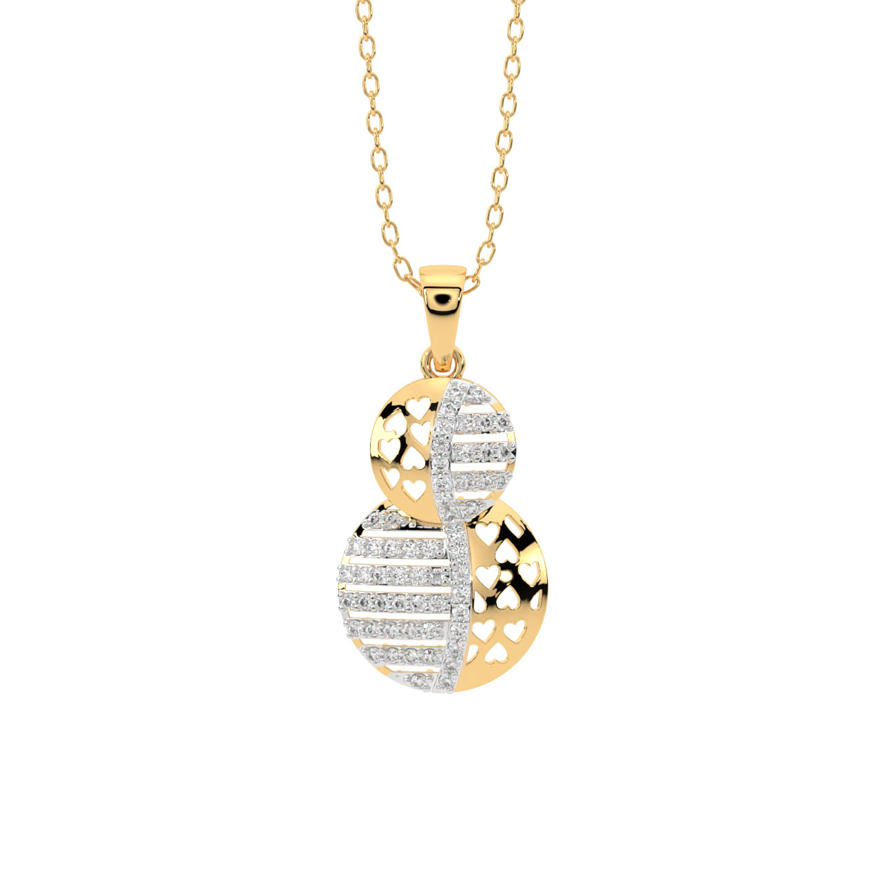 Irvin Round Diamond Office Wear Pendant