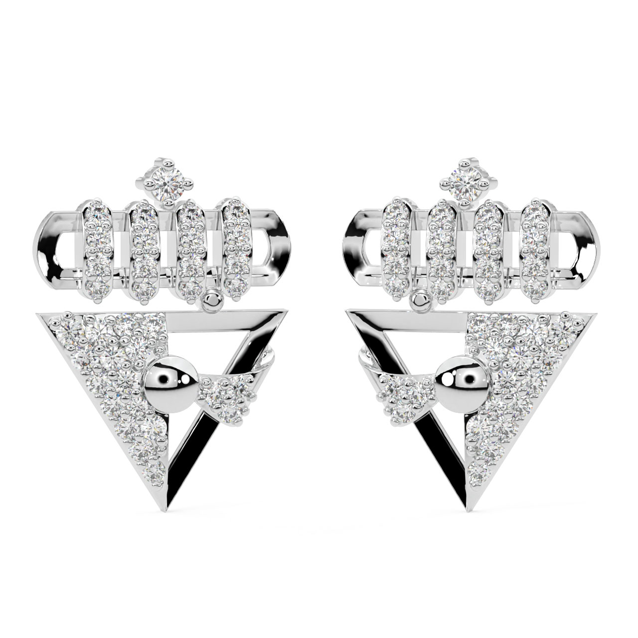 Thom Round Diamond Stud Earrings